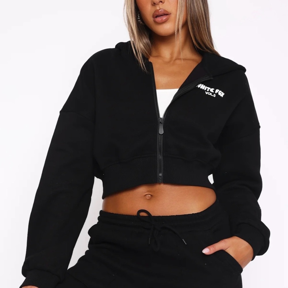 Cropped Zip Hoodie - Picture 2 of 3